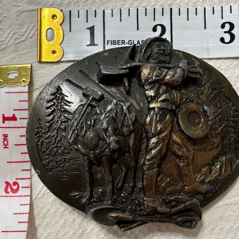Dreams of Striking it Rich Vintage Buckle